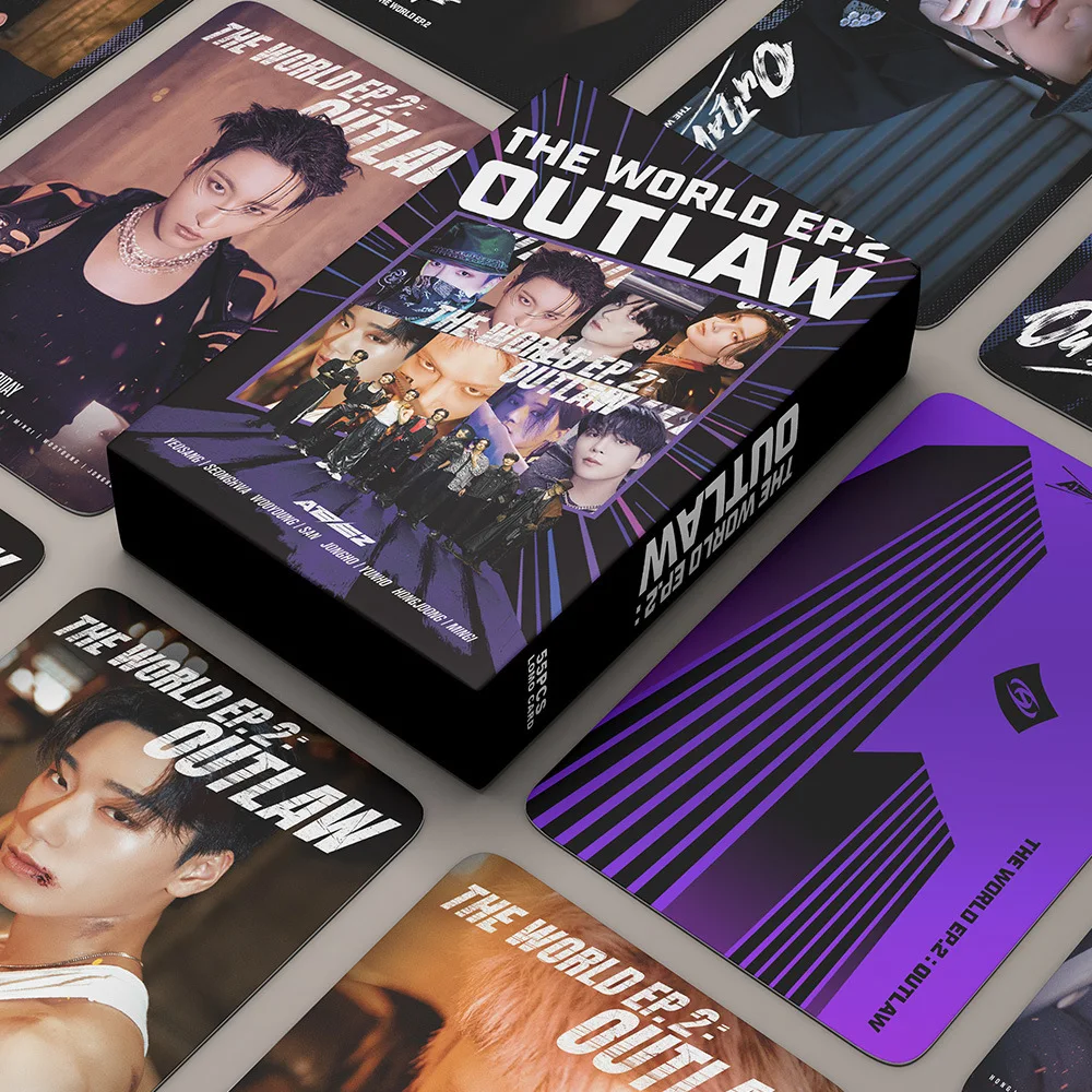 

55 ATEEZ Mini Albums THE WORLD EP.2: OUTLAW LOMO Card