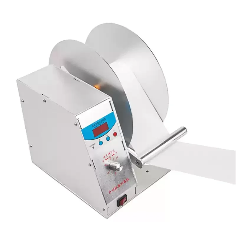 Barcode Label Rolling Sticker Rewinding Machine Automatic Label Re-Winder Rewinder Labeling Machine
