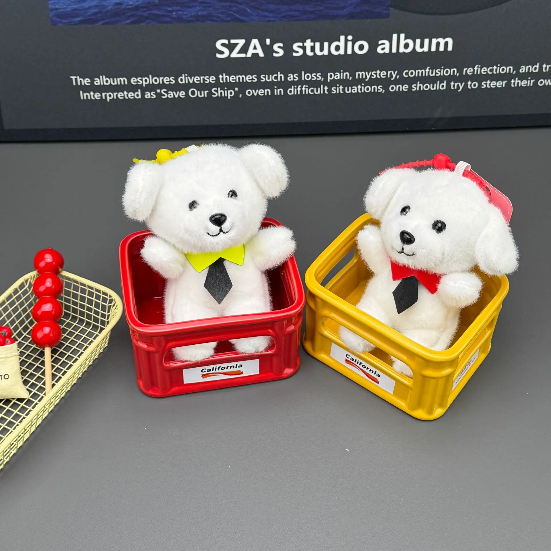 ใหม่คุณภาพสูงตุ๊กตาสุนัขตุ๊กตา Plush จี้น่ารัก Tie ตุ๊กตาสุนัขพวงกุญแจ Charm กระเป๋าคว้าเครื่องตุ๊กตาของเล่นเด็กของขวัญวันเกิด