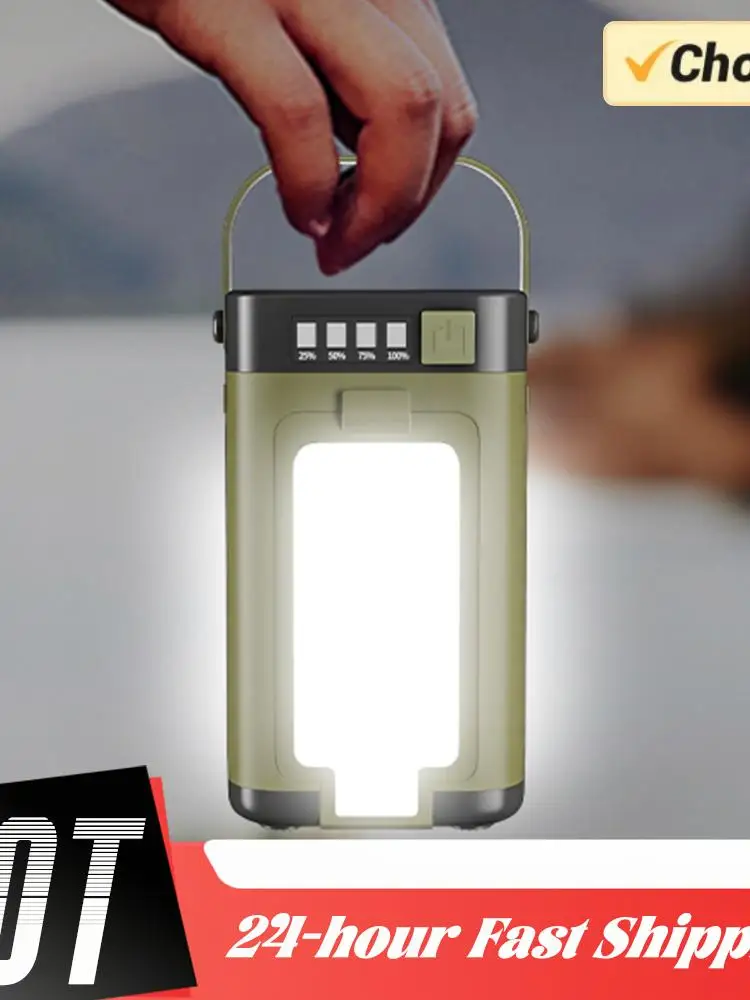

Складной кемпинговый фонарь с функцией Power Bank, перезаряжаемый, водонепроницаемый, портативный, светодиодный, для палаток, кемпинга и походов