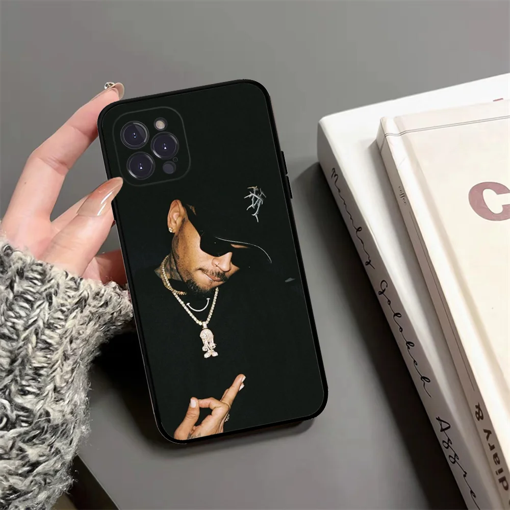 Chris Brown American Rapper Phone Case Silicone Soft For Iphone 15 14 13 12 11 Pro Mini XS MAX 8 7 6 Plus X XS XR Cover