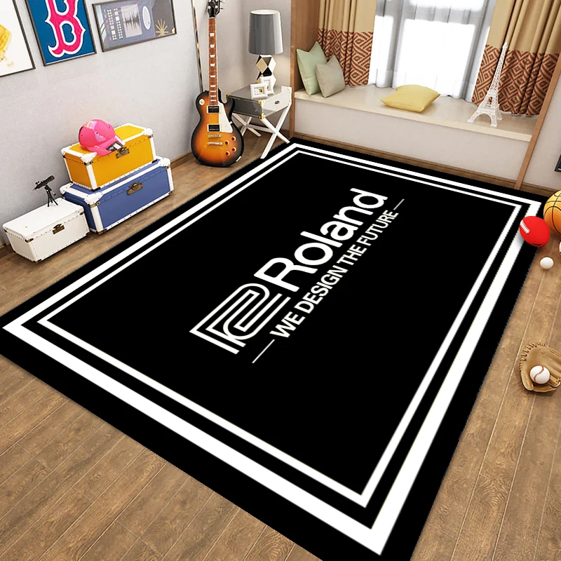 Alfombra electrónica de tambor para niños, tapete para mesa de centro, sala de estar, dormitorio, estante, tapete para puerta de tambor, alfombra