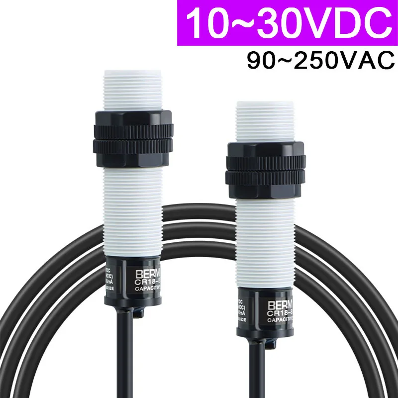 

Емкостный датчик приближения CR18-8DN NPN 2/3-проводной индуктивный датчик постоянного тока 24 В переменного тока 220 В CR18-8DN2 CR18-8DP PNP CR18-8DP2 CR18-8AO 8AC