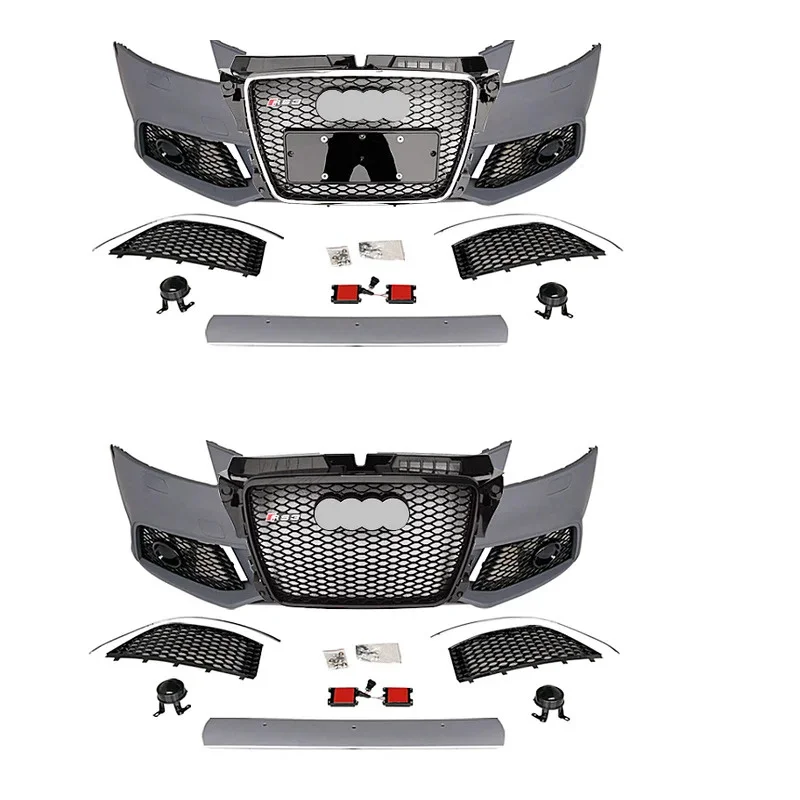 

RS3 Type Front Bumper With Grille A3 8P 2008-2013 Upgrade RS3 Front Bumper Body Kit