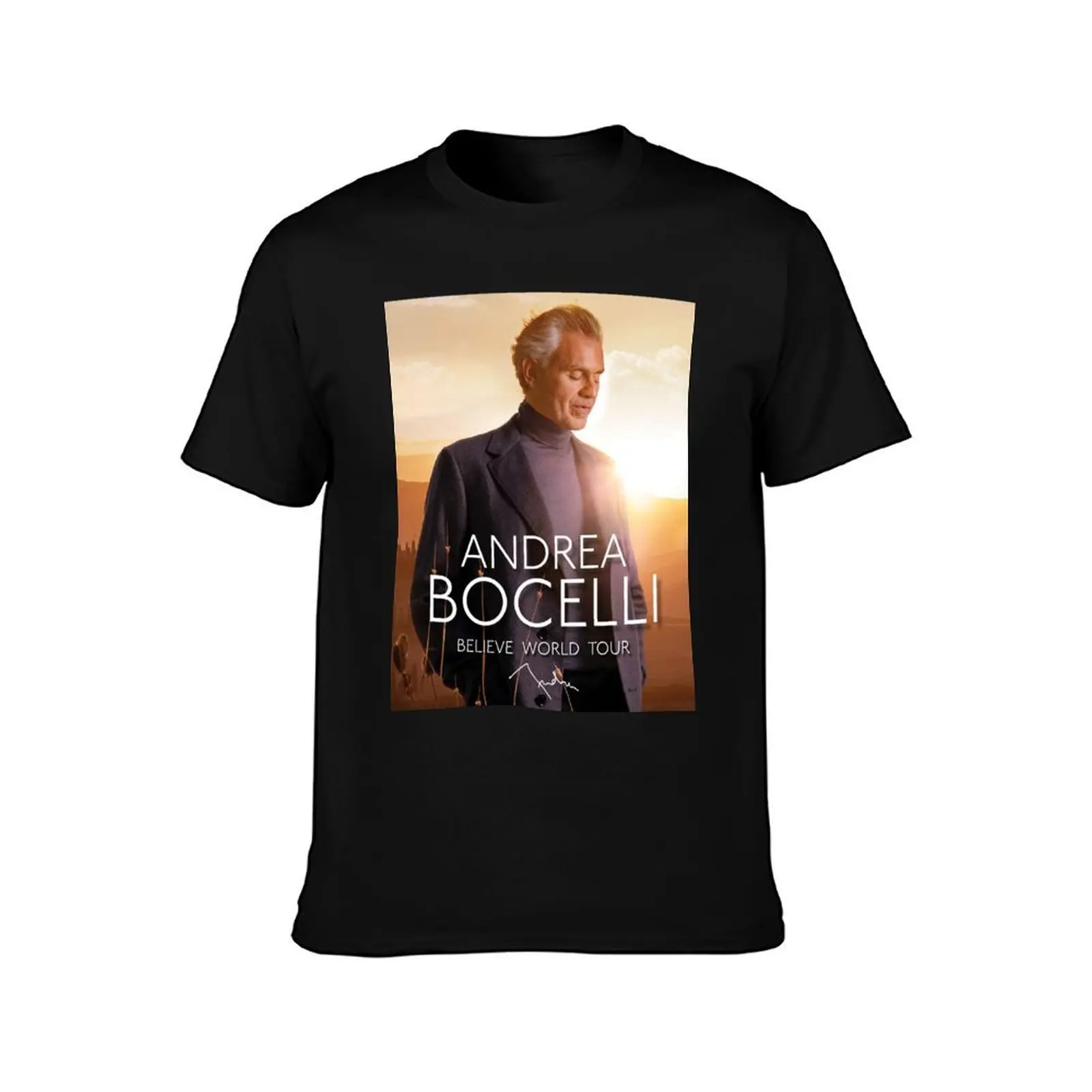 Andrea Bocelli Believe World Tour with Signature T-Shirt t shirts with prints T-Shirt