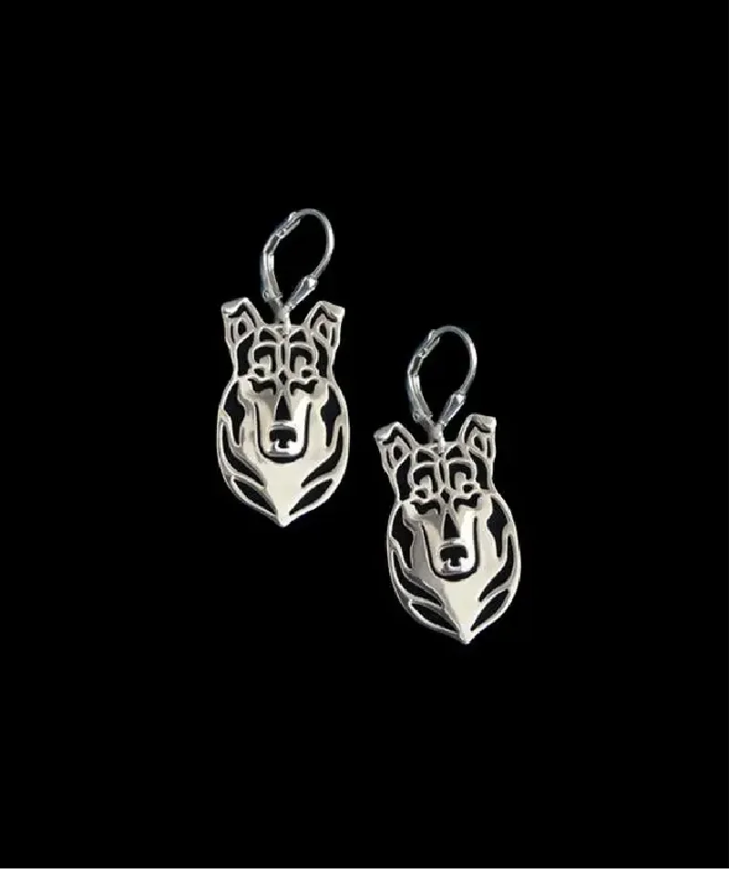 Hiphop Style Smooth Collie Earrings