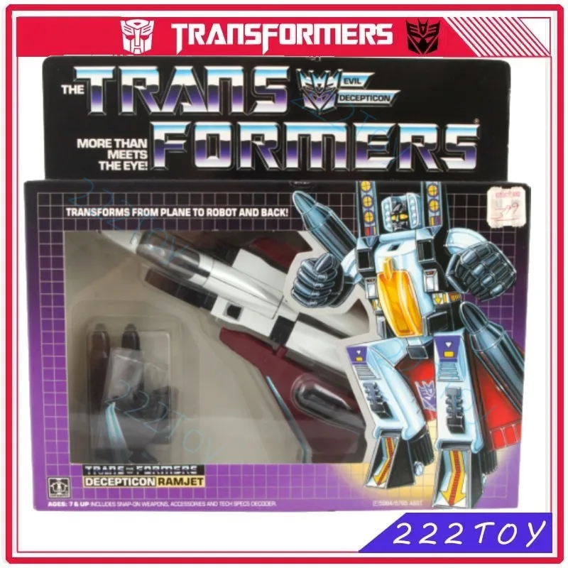 ในสต็อก Transformers ของเล่นคลาสสิก G1 Reissue KO Edition Ramjet อะนิเมะหุ่นยนต์ของเล่น Action Figure ของขวัญงานอดิเรก