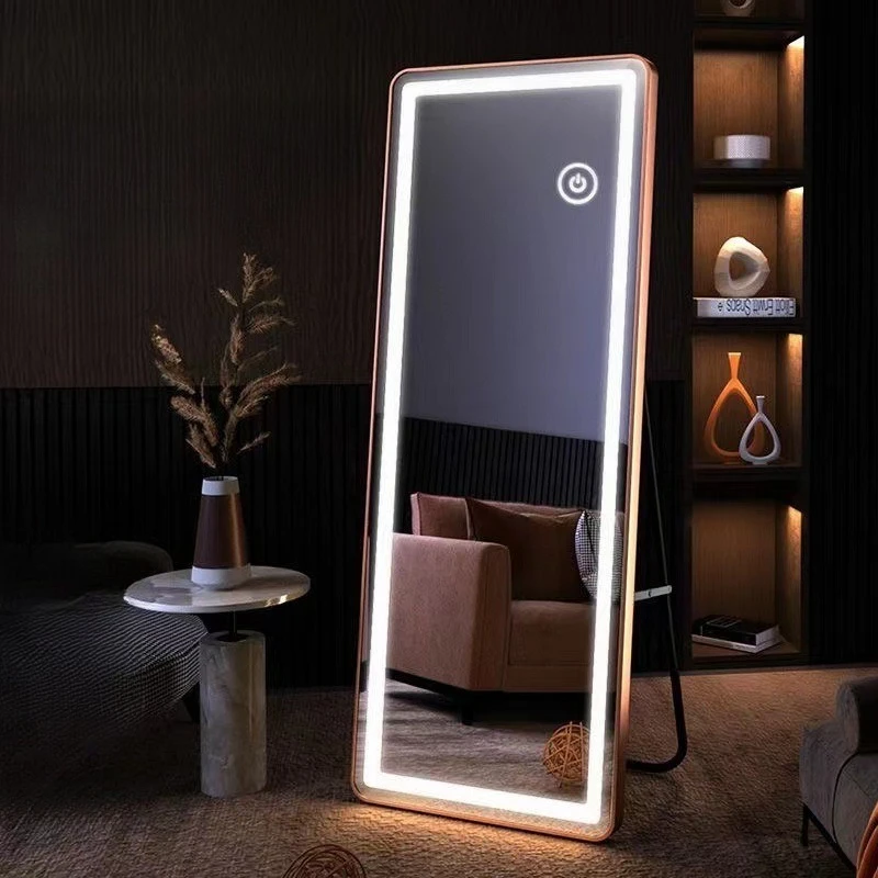 

full-length mirror with lamp, floor-to-ceiling home, full-length mirror, touch screen.