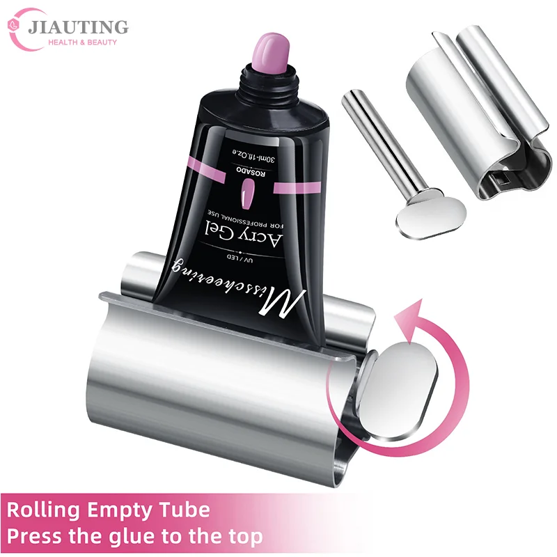 1Pc Nail Extension Glue Squeezer Tube Roller Wringer Roller Rotate Dispenser For Nail Extension Glue Tube Nail Tool Accessories