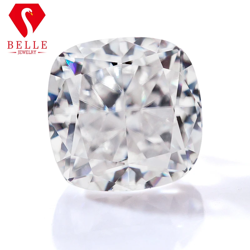 

Moissanite Stone D Color Cushion Cut Crushed Ice Loose Moissanite White Color Gemstone VVS1 GRA Certificated For Jewelry