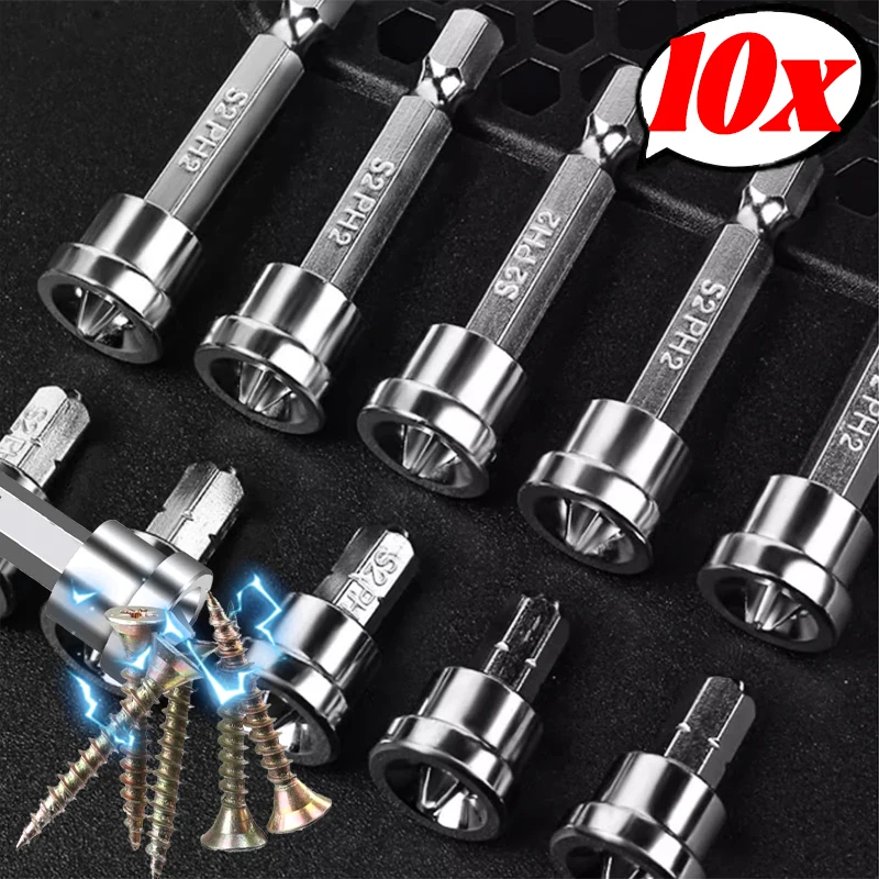 

PH2 легированная сталь, магнитные позиционирующие отвертки для гипсокартона, деревообрабатывающая доска, гипсокартон, установка пакетной головки, сверление