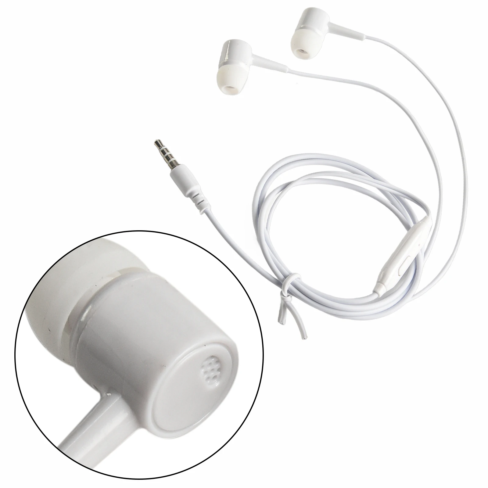 Lightweight Earbuds White High-Quality Sound Earbuds Clear Sound Quality Extended Use Compatible With Smartphones