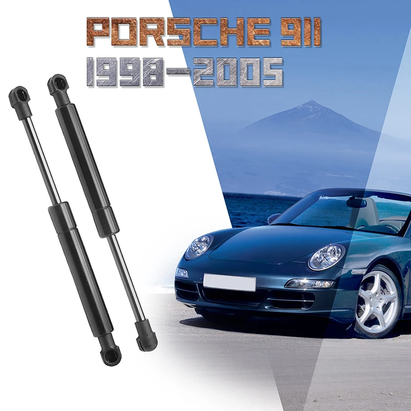 2pcs Car Steel Rear Tailgate Boot Gas Struts Black For Porsche 996 1997-2004 911 1998-2005 Boxster 1997-2004 Car Accessories