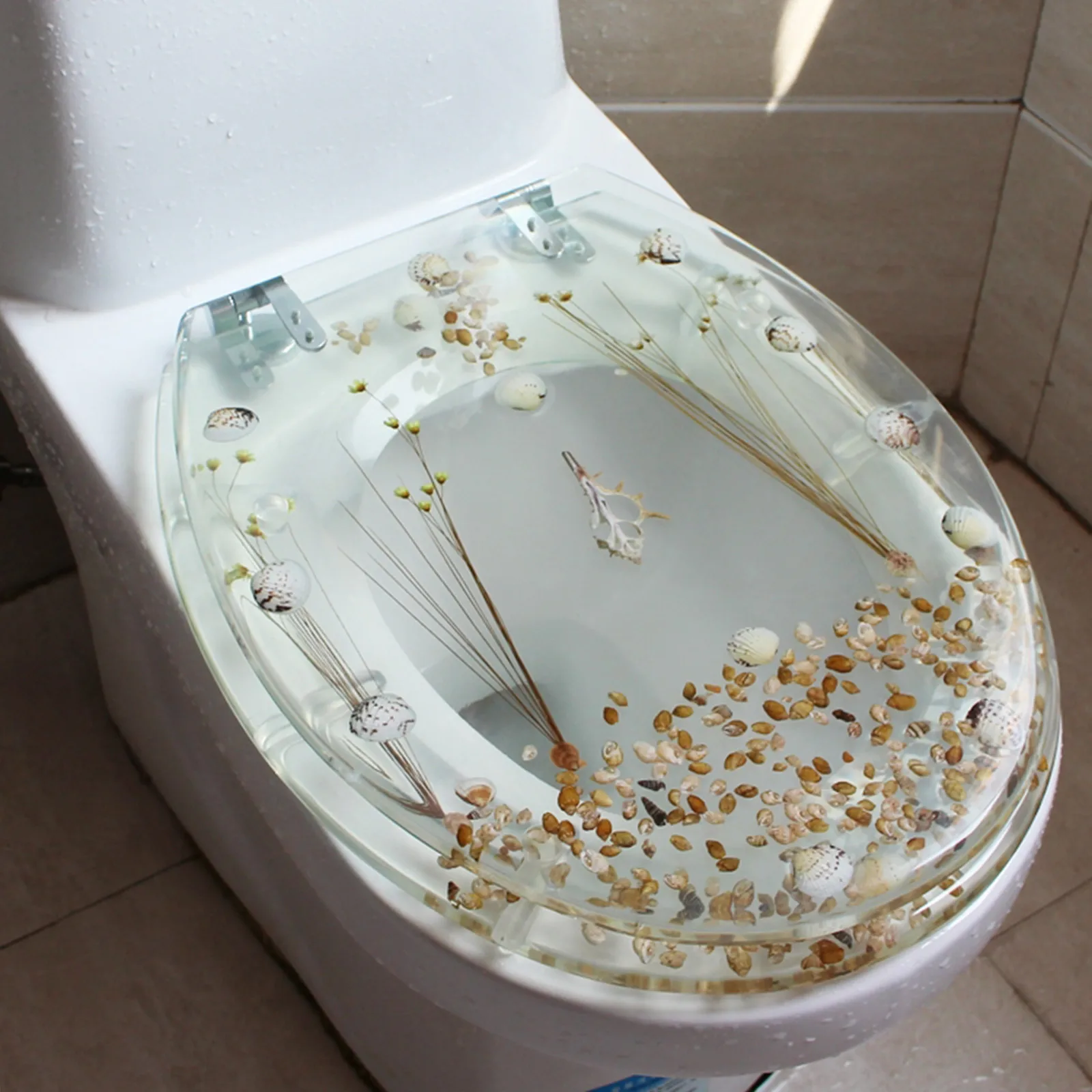 transparent-safety-resin-toilet-seat-cover-dry-flower-decorative-resin-bathroom-toilet-accessories