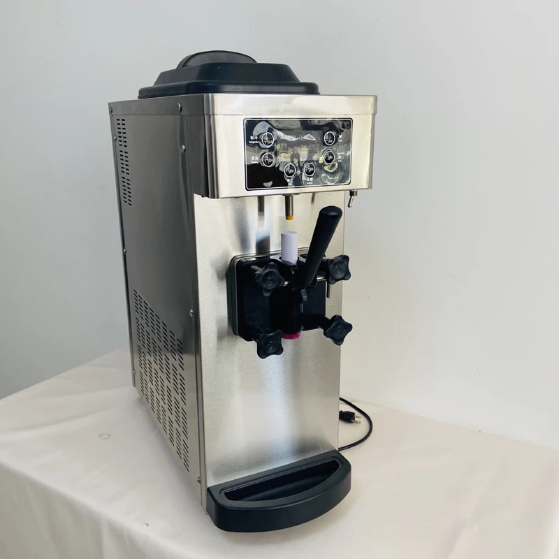Commercial Fully‑Automatic Sundae Soft‑Serve Ice Cream Machine, 110V/220V for Street Stall, Milk Tea & Dessert Shop