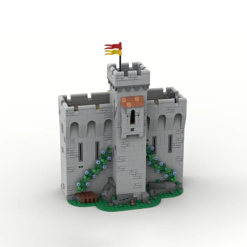 City Street View Moc Building Blocks Medieval Castle Tower Defense Model Technology Brick DIY Assembly Construction Holiday Toys