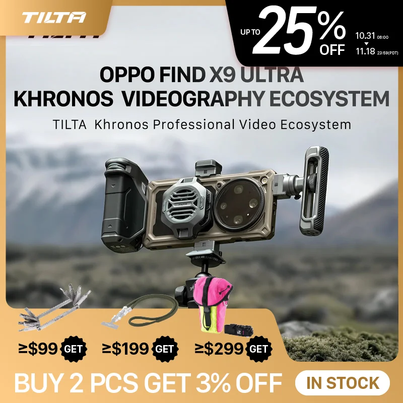 TILTA Khronos For OPPO Find X9 Ultra Creator Kit with 67mm Filter Adapter Focous PD Handle Quick Release Stick Tripod