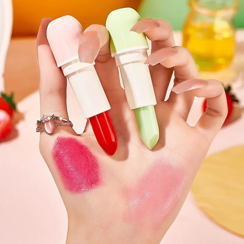 3pcs/Set Fruits Lip Balm Sets Temperature Color Change Moisturizing Nourishing Hydrating Lipstick Kits Lips Skin Care Products