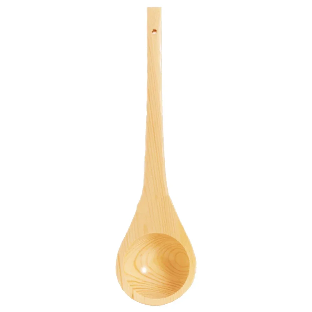 Sauna Scoop Sauna Ladle Heat Resistant Warp Resistant Scandinavian Design Natural Hanging Cord Sauna Bathing For Sauna