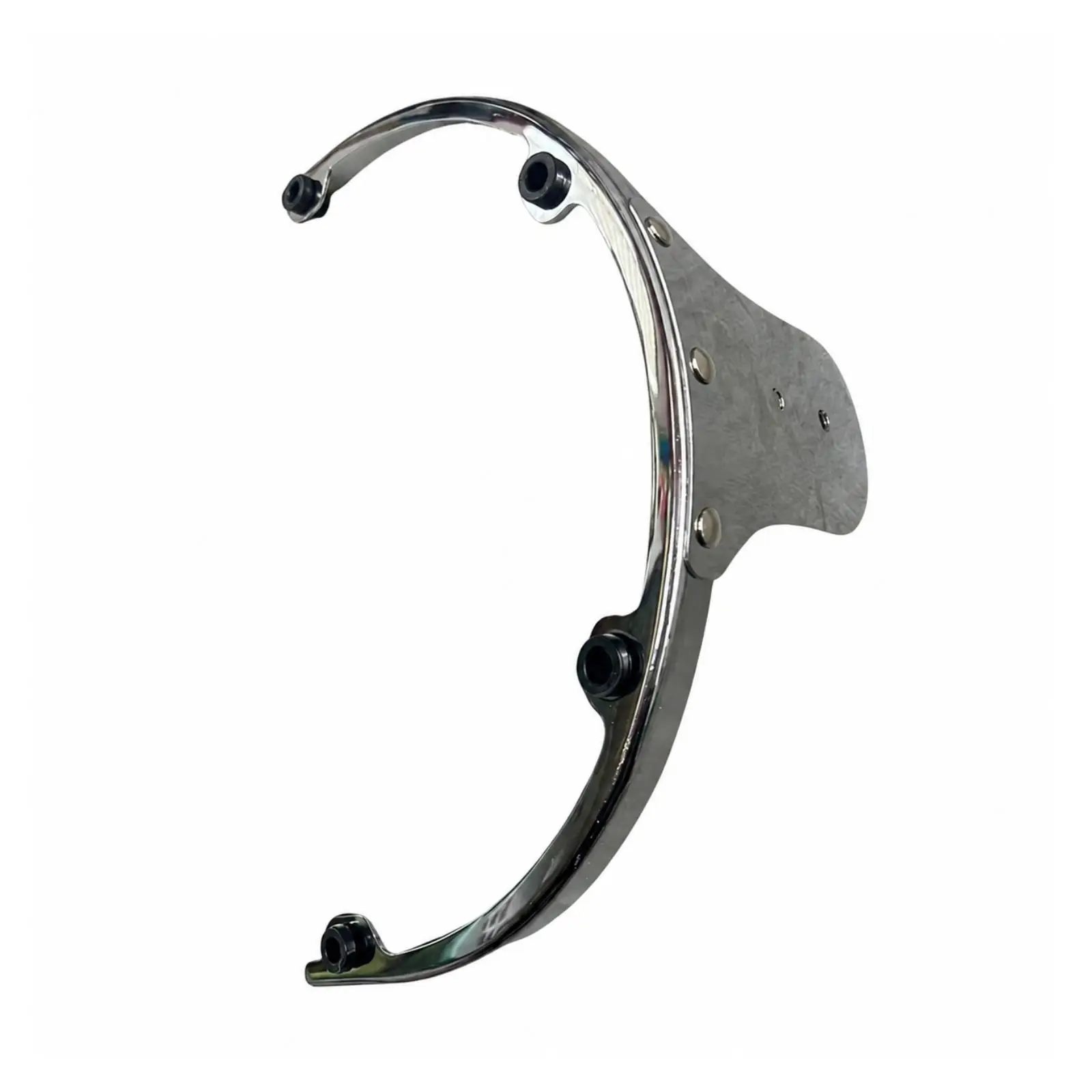 Drum Kit Tom Holder Suspension Hanger with Silver Finish Support Loop for 10 Inch Rack Tom Stable Mounting