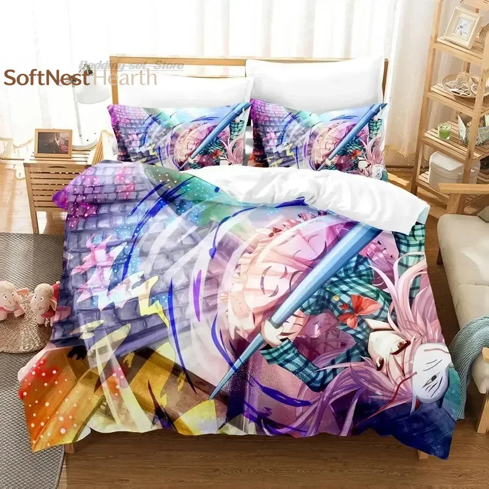 2026 Touhou Project Bedding Set Single Twin Full Queen King Size Bed Set Aldult Kid Bedroom Duvetcover Sets 3D Print 2022 Kawaii