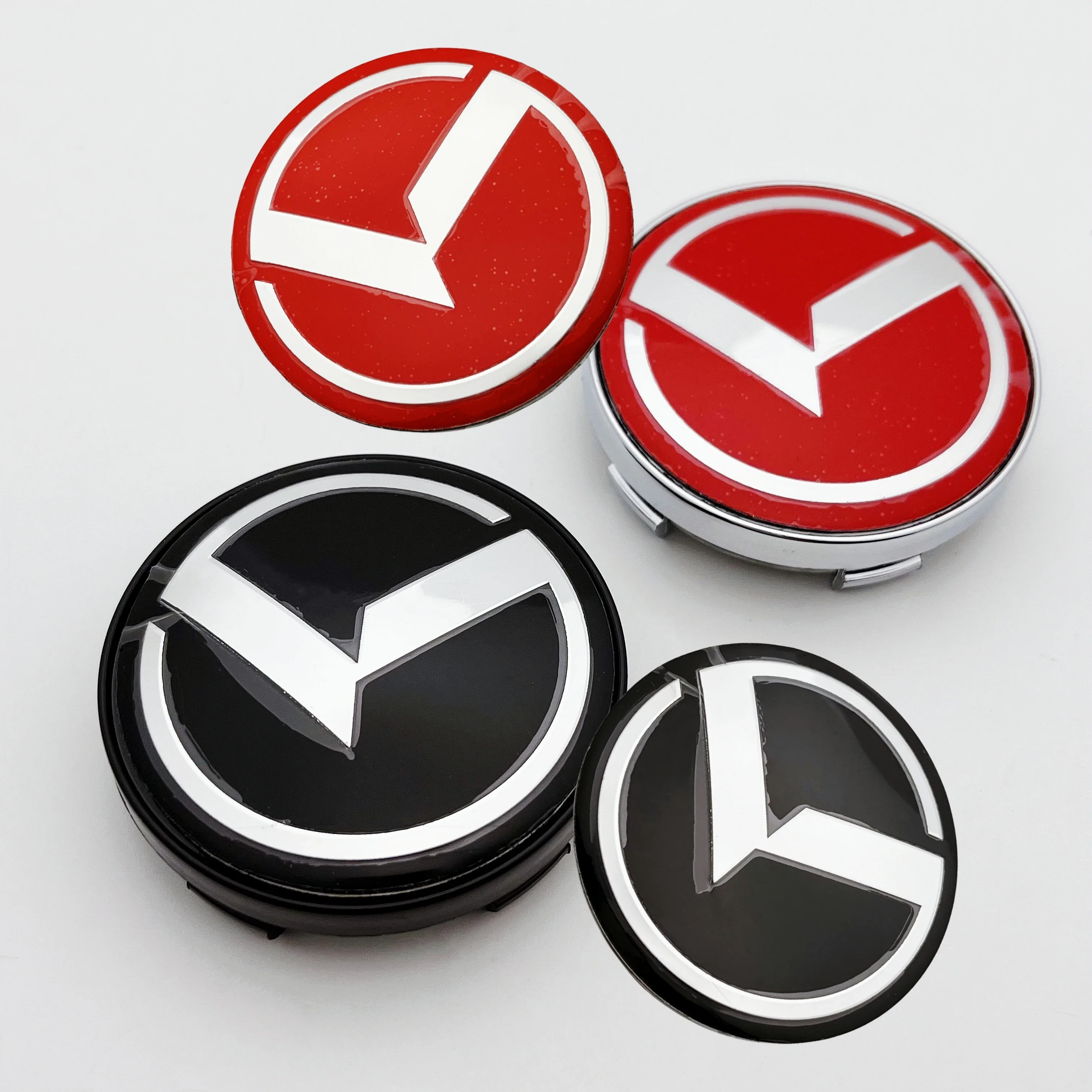 New 4pcs 56mm 60mm Car New Logo Wheel Hub Center Cap Emblem Badge FitForkia K5 K3 K2 K4 Sorento Forte Rio Optima KX7 Accessories