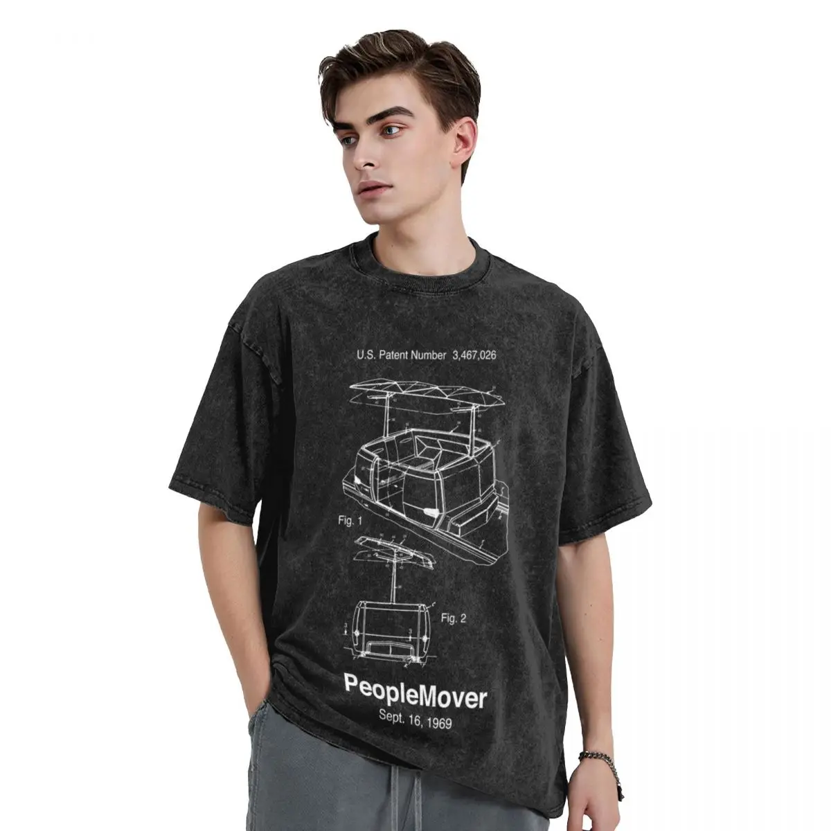 

PeopleMover Patent People Mover T-Shirt oversized t shirt man clothes new edition shirts graphic mens graphic t-shirts anime
