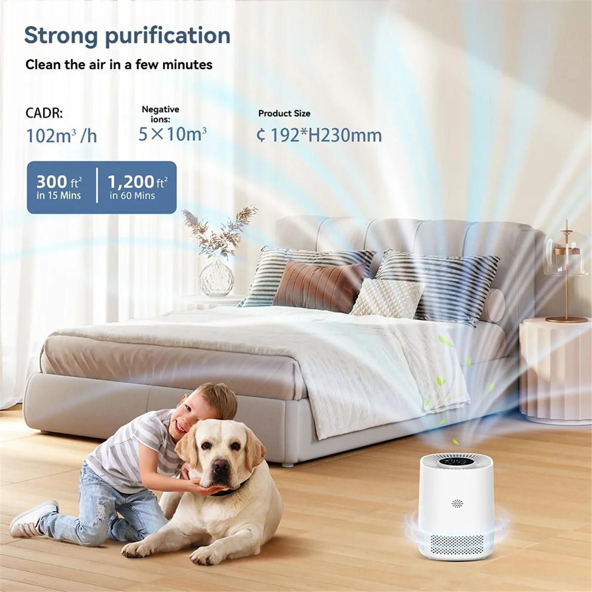 

N12R HOT-Smart home air purifier Formaldehyde removal purifier WiFi smart air purifier Hotel air purifier