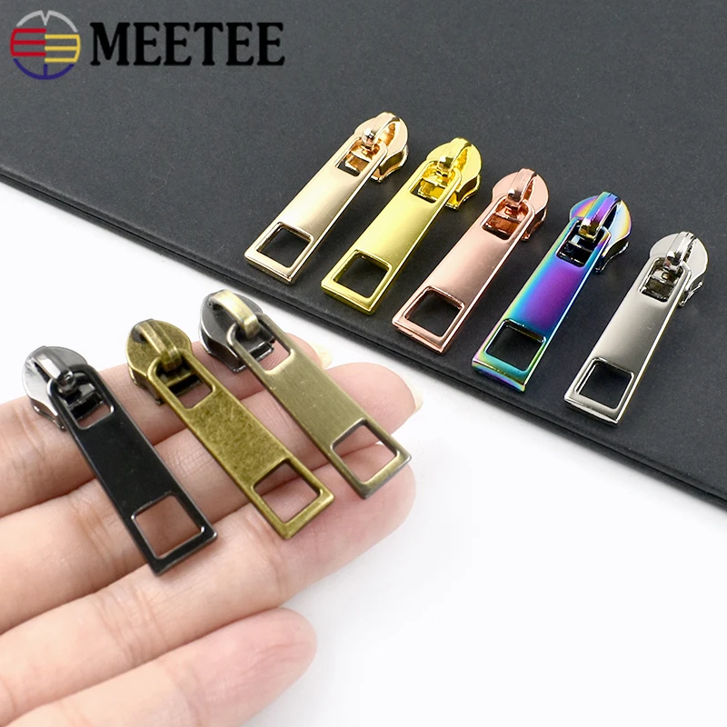 

10/20/30Pc Meetee 3#5# Nylon Zipper Puller Garment Bag Replacement Zippers Slider Closure Zips Repair Kit DIY Sewing Accessories