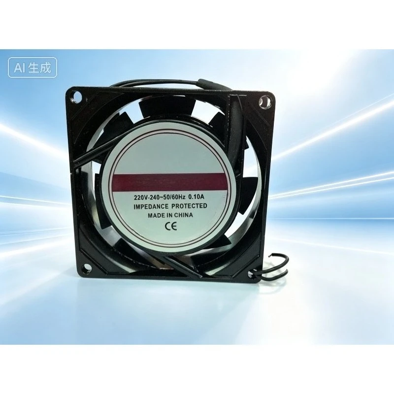 2PCS For 8025 8cm 220V Ball Bearing Silent Aluminum Frame Cabinet Chassis Cooling Fan