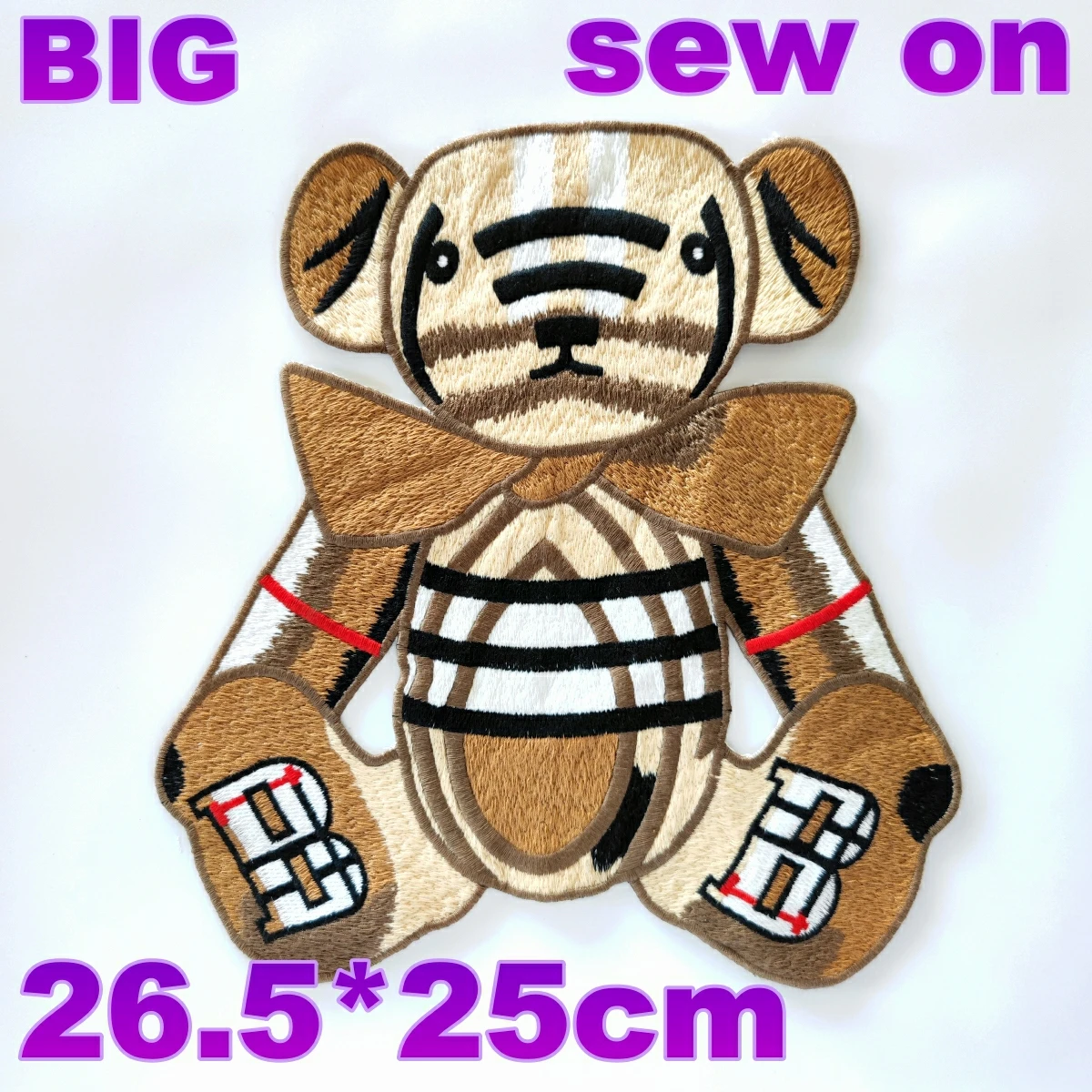 large embroidery big chenille patch bear animal cartoon badges bears appliques patches for clothing ID229191