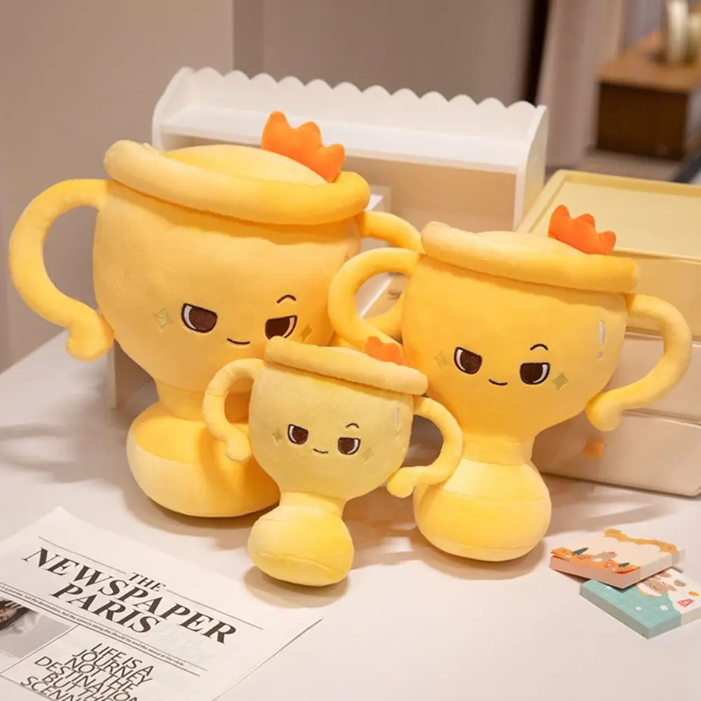 

PP Cotton Champion Trophy Plush Toys Simulation Victory Trophy Trophy Shape Plush Doll Collection Soft Stuffed Animal Plush Toys