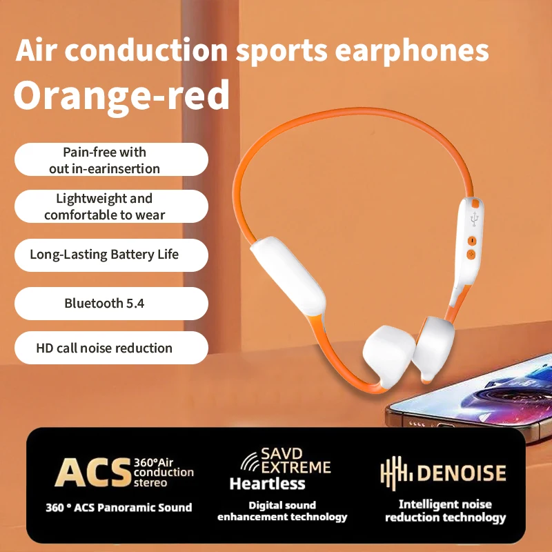 Choice B36 Bone Conduction Earphones HiFi Wireless Bluetooth Headphones IPX5 Open Ear Call Noise Reduction Sport Cycling Headset