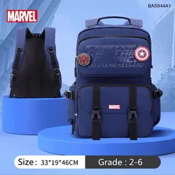 Disney Marvel School Bags For Boy Spider Man Captain America Primary Student Shoulder Orthopedic Backpack Large Capacity Mochila