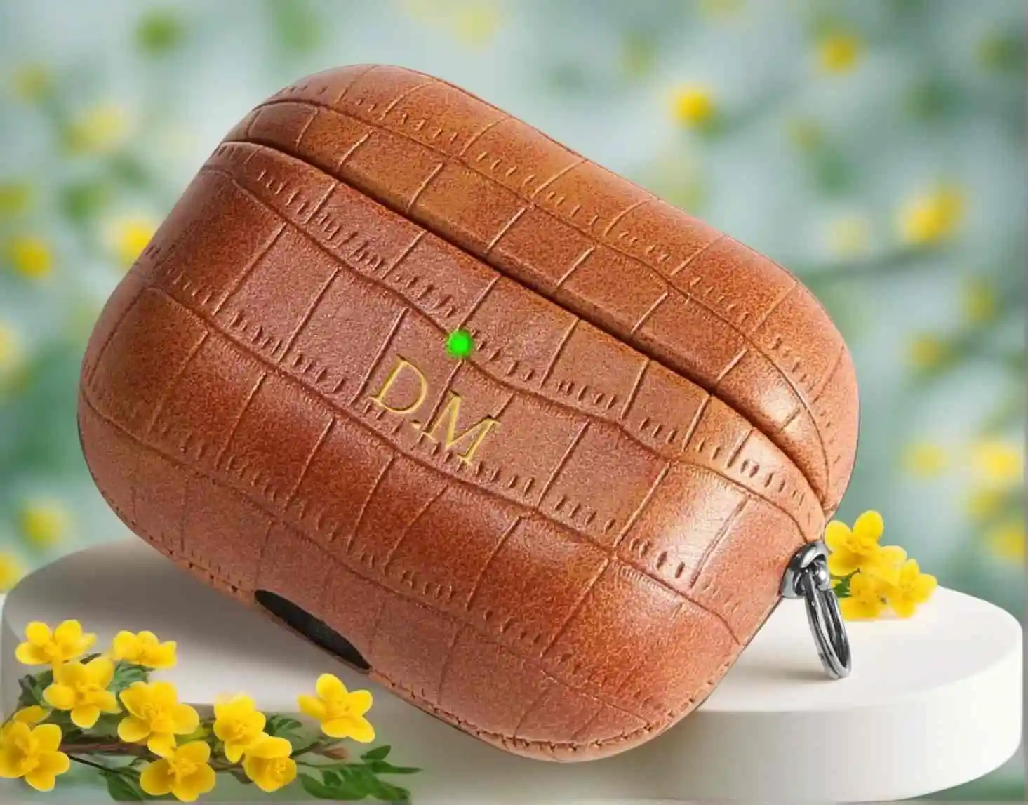 Fashion Leather Earphone Earbuds Case Cover For Airpods 3 Pro 2 1 Personalized Customized Initials Letters Earphone Accessories