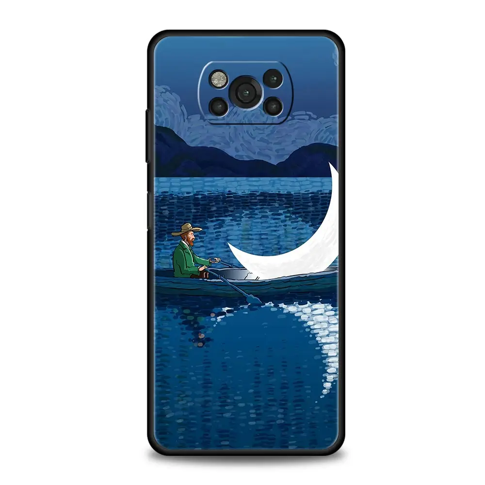 Phone Case For Xiaomi Poco X6 X5 X4 Pro 5G X3 NFC F5 F4 M5 M4 M3 F3 GT C51 C50 C55 Soft Cover Retro Van Gogh Oil Painting