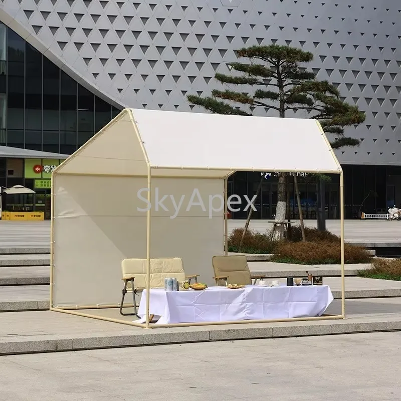 Internet Celebrity  Weatherproof Geometric Tent Single Layer Canopy UV Resistant  For Outdoor Camping Resort Garden Party Awning
