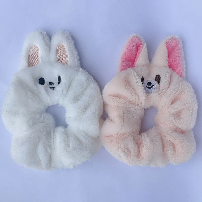 STAY Li Longfu Fang Can Hair Ring SKZOO Cartoon Embroidery Rabbit Hair Rope Japanese and Korean Limelight Rope Fan Gifts - Image 4