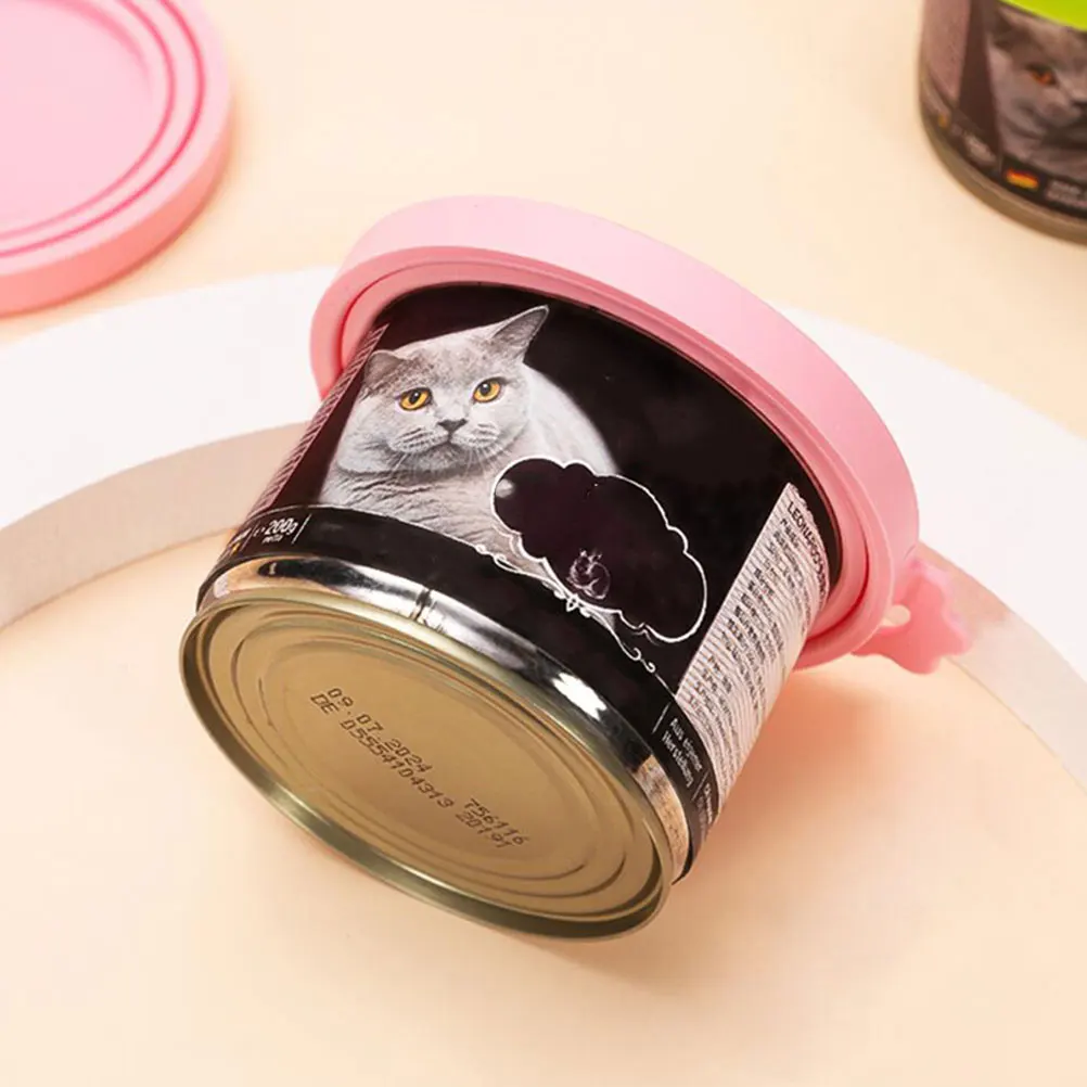 

7pcs Silicone Can Lids for Pet Food Freshness Wear resistant Sealing Covers Cat Dog Supplies Anti leakage Durable Storage