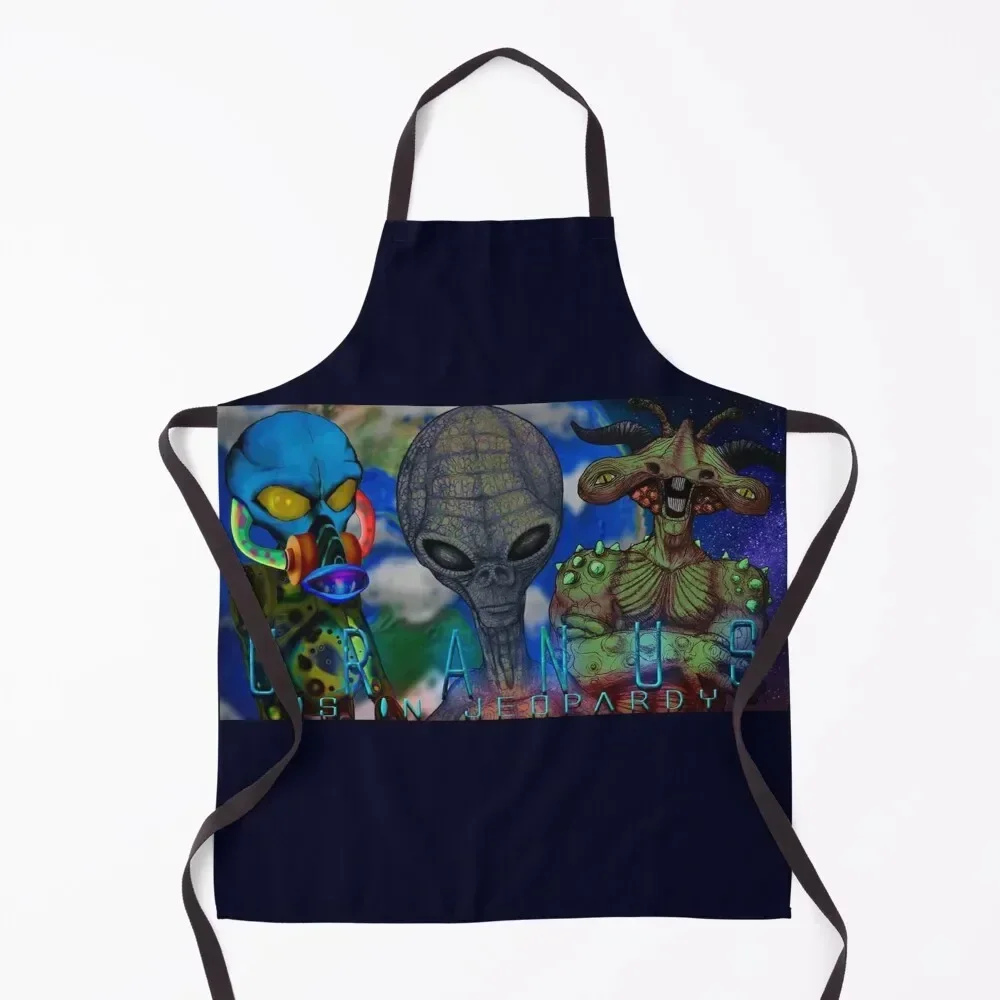 

Uranus is in Jeopardy Apron Kitchen Items Professional Barber Kitchen bib Apron