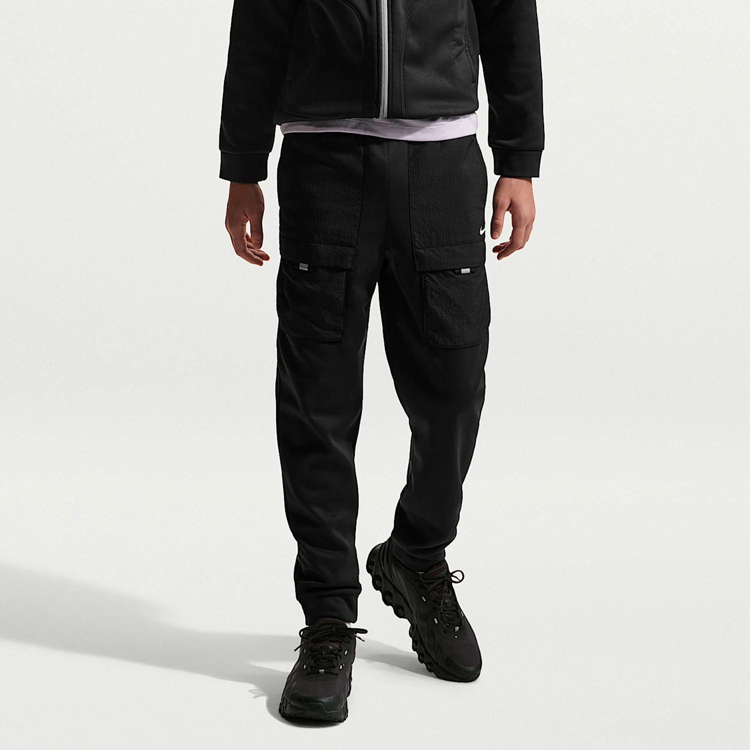 

Оригинальные зимние детские трикотажные брюки Nike с принтом и завязками на талии IO0764-010