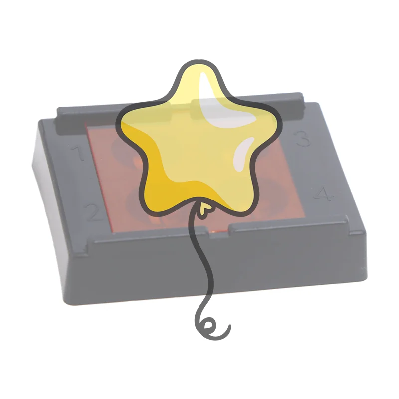 4 Holes Dental Shading Light Box Composite Resin Mixing Well Light-proof Storage Hading Color Toning Case Dentist Material