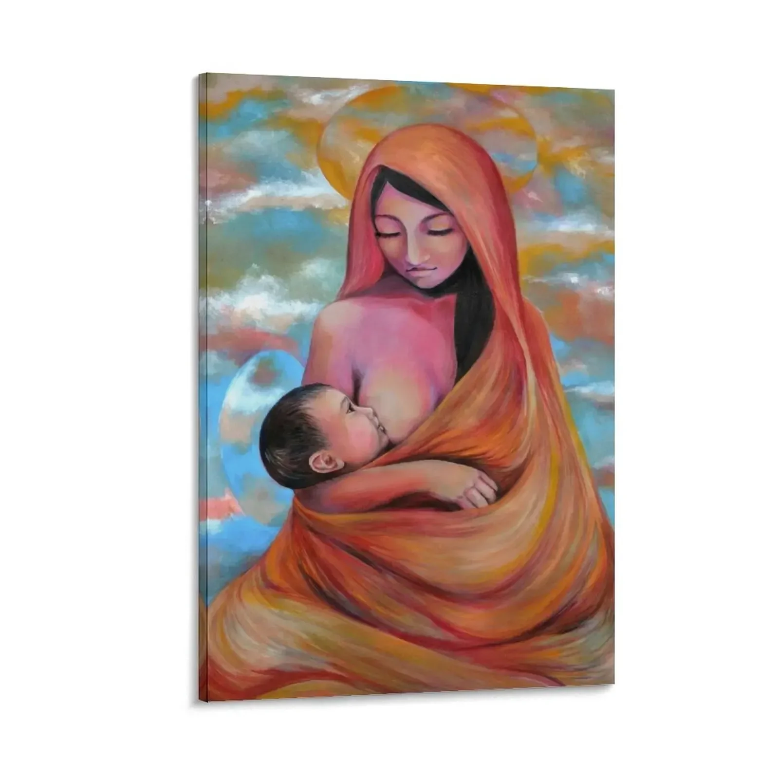 

Breastfeeding Madonna & Child Canvas Painting nordic home decor decorative pictures for living room modern home decoration