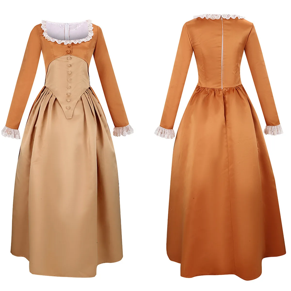 Disfraz de Cosplay de Hamilton Musical Elizabeth Angelica, vestido para padres e hijos, vestido de baile de la guerra Civil victoriana Medieval, traje de teatro