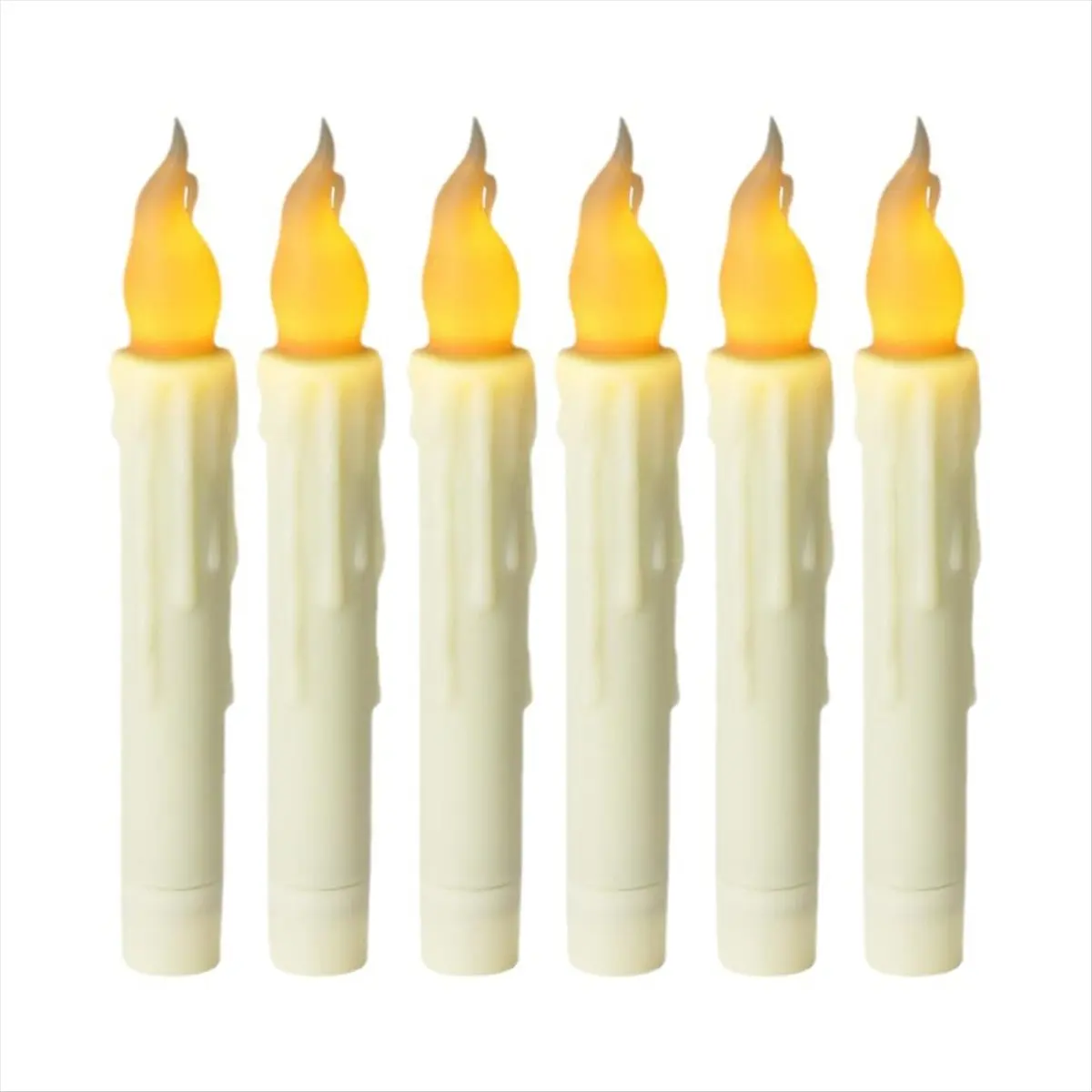 

Стабильные плавающие свечи с волшебной палочкой, дистанционные украшения для Хэллоуина, 12 шт., светодиодная беспламенная коническая свеча для декора на Хэллоуин