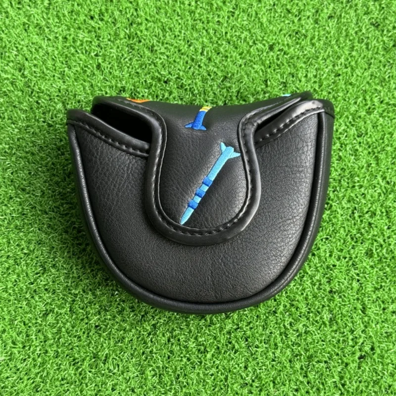 Golf Mallet Putter Head Cover Tee Pattern Golf Driver Cover Putter Covers Hybrid UT Protector Club Cover Set Golf Accessories image 3