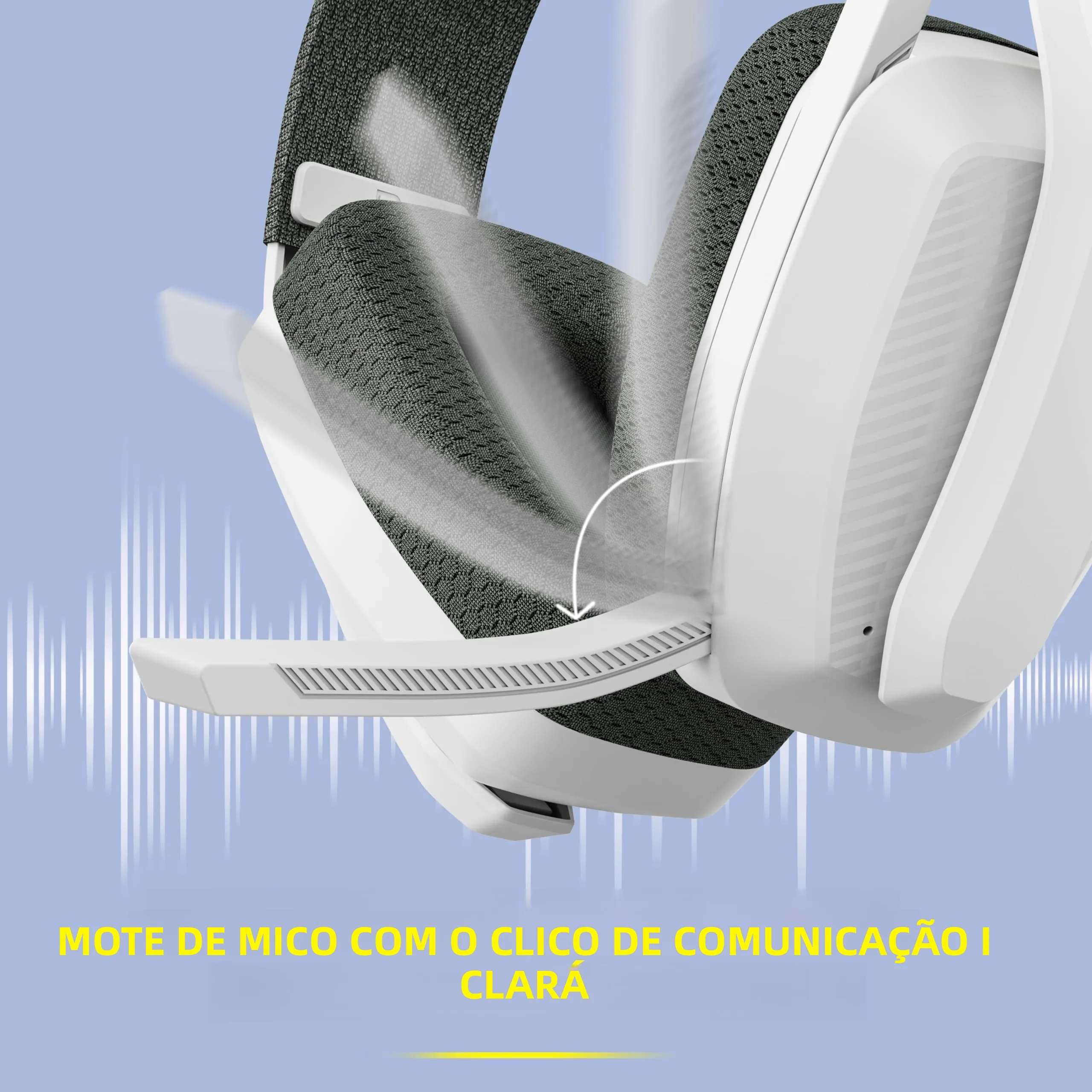 BINNUNE BW06 fones de ouvido bluetooth gamer com microfone para ps5 ps4 pc mac playstation sem fio 2.4ghz gaming fone de ouvido com microfone — foto 6