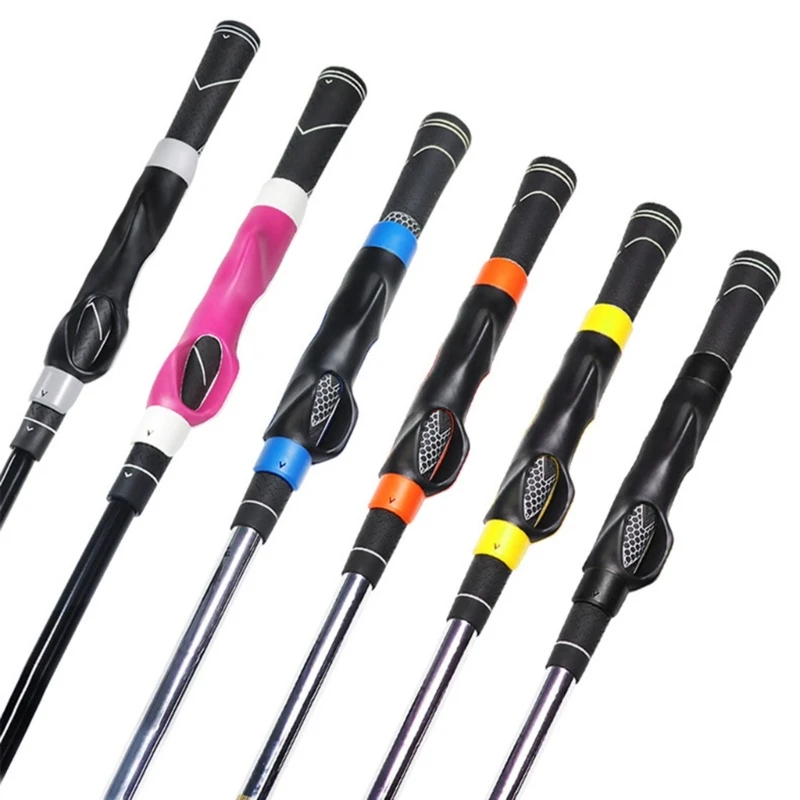 Golf Grip Trainer Anhang Swing Trainer Golf Geste Ausrichtung Training hilft Golf Swing Trainer für Frauen Männer Anfänger Exerci