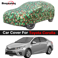 Full Camouflage Car Cover For Toyota Corolla Auto Sun Shade Anti-UV Rain Snow Dust Protection Cover Waterproof