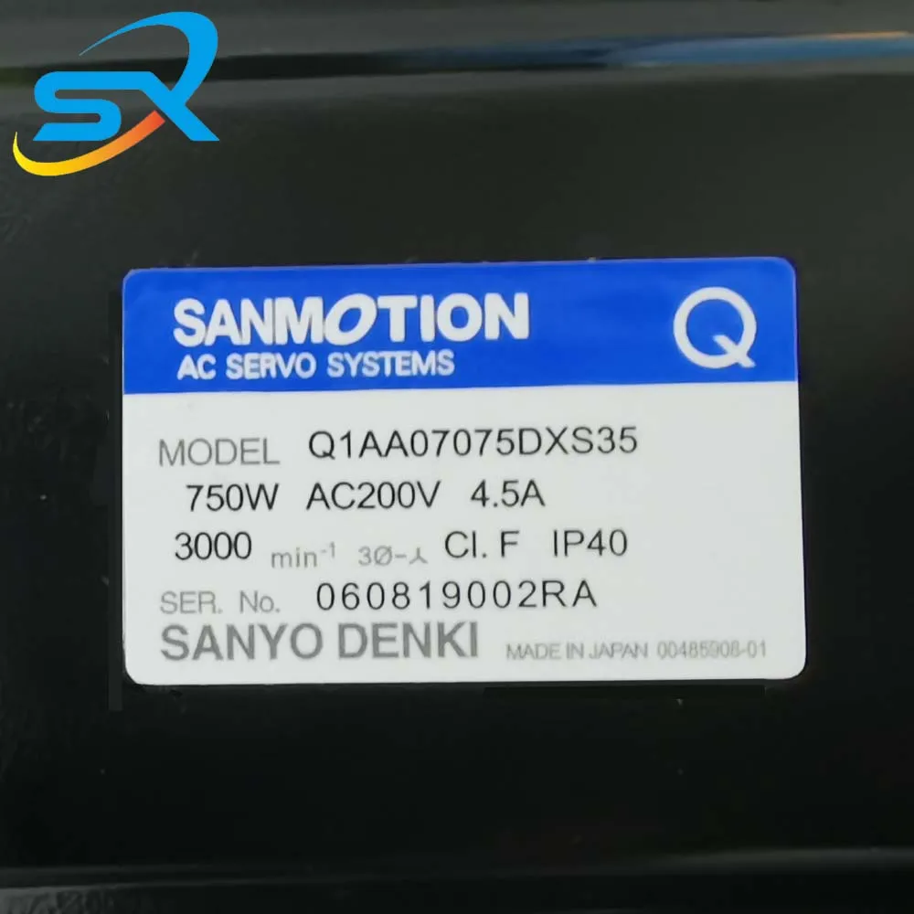 High Quality Sanyo Q1AA07075DXS35 750w  AC Servo Motor Provide Factory Inspection Video  Please Inquire